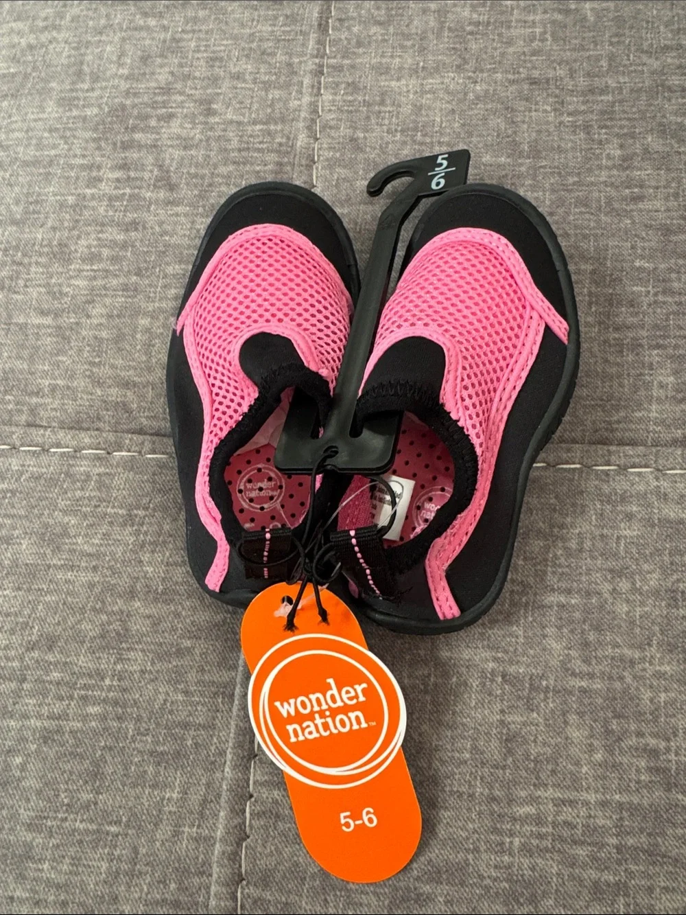 wonder nation Kids Water Shoes‎ - Blue & Yellow and Pink & Black